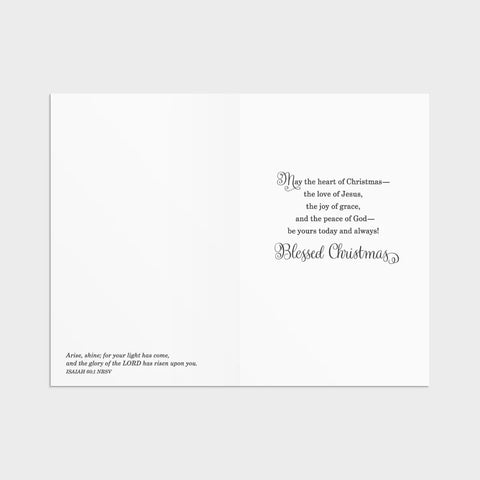 God's Love Shines Christmas Boxed Cards U2398 inside of card