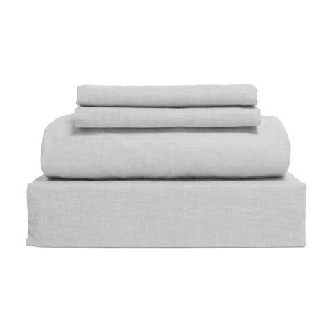 Gray 300 Thread Count 100% Cotton 4-Piece Sheet Set
