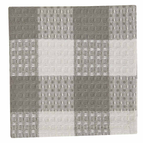 Wicklow Check Waffle Dish Cloths gray
