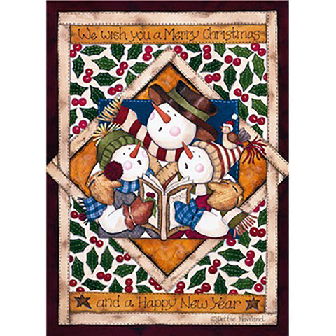 We Wish You A Merry Christmas Card Outside