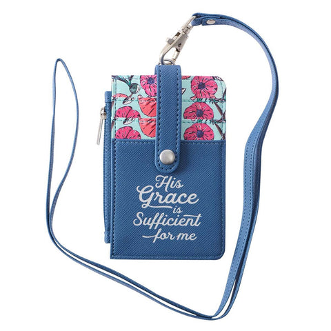 ID CARD HOLDER HIS GRACE IS SUFFICIENT 2 COR 12:9