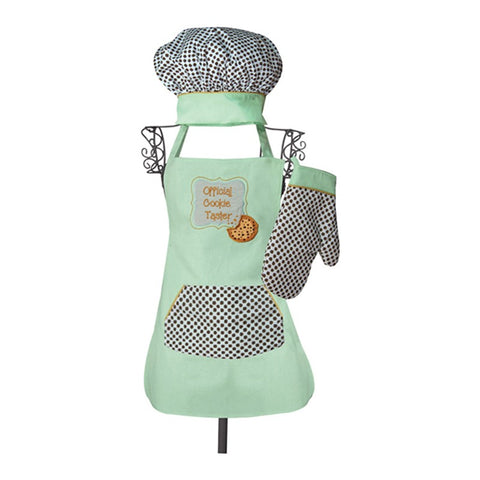 Manual Official Cookie Taster Apron 3-Piece Set IOIZCT