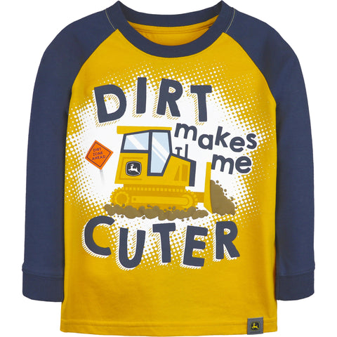 Toddler Boys' Dirt Makes Me Cuter Long-Sleeve Tee J4T557YT