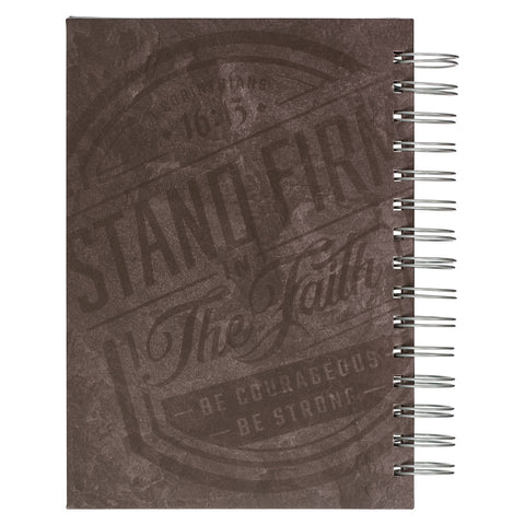 Back Cover of Stand Firm Wirebound Journal