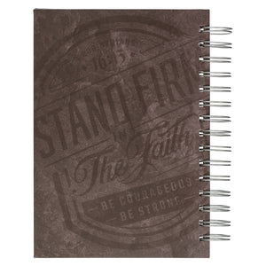 Back Cover of Stand Firm Wirebound Journal