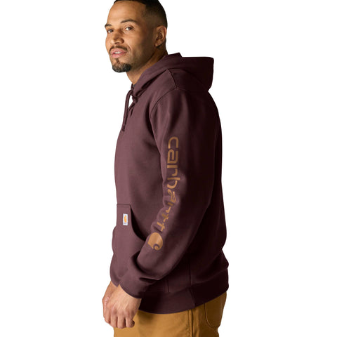 Port Dark Sepia Men's Midweight Logo Hoodie K288