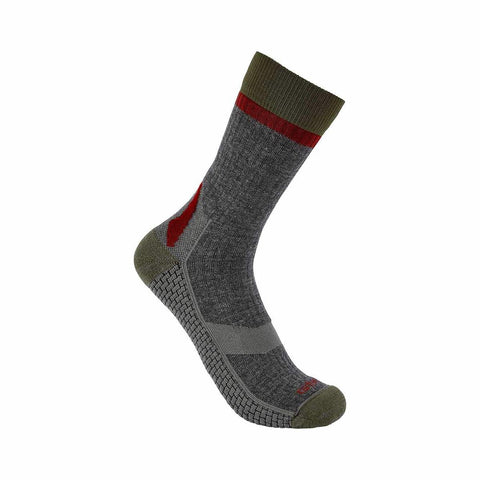 Men's Carhartt Force Grid Midweight Merino Wool Blend Crew Socks SC9270M
