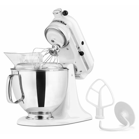White KitchenAid mixer