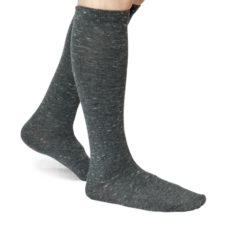 Smoke, Girl's Flat Knit Knee-High Socks LA2000