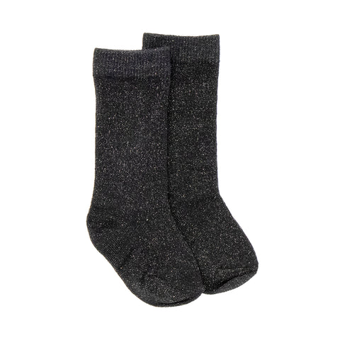 black, Girls' Glitter Knee-High LA2002
