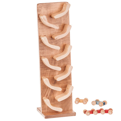 Lapp's Toys Homemade wooden toys min car roller.