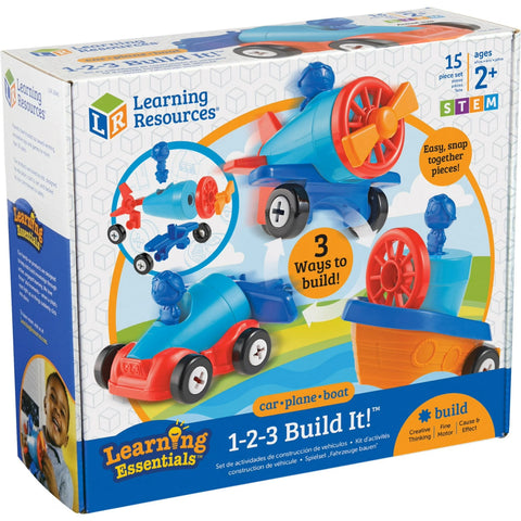 1-2-3 Build It! Car-Plane-Boat LER 2840