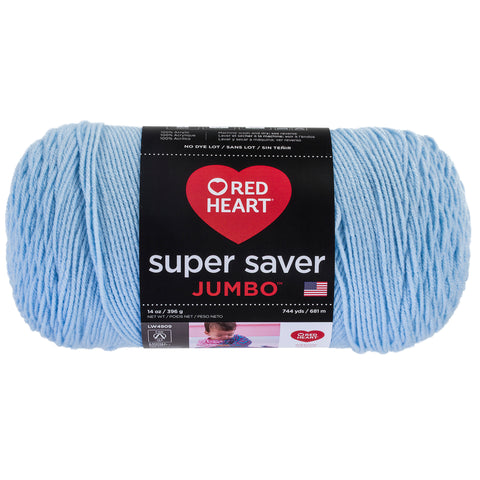 Light Blue Jumbo Red Heart yarn.