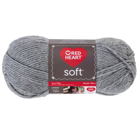 Light Gray Heather Soft Yarn.