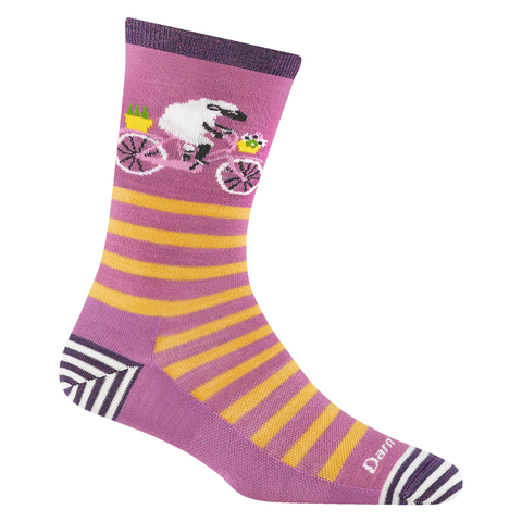 Lilac Women's Animal Haus Crew Lightweight Lifestyle Sock 6037
