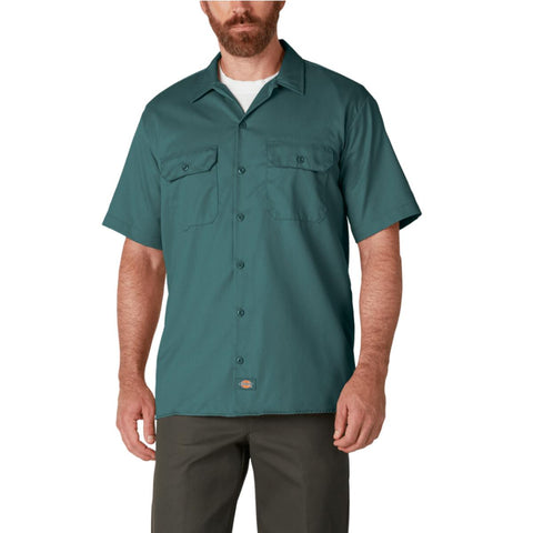 Lincoln Green Men's Short Sleeve Work Shirt D1574
