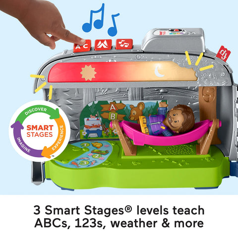 Little People Light-Up Learning Camper Vehicle Playset Little People Light Up Camper HGP71