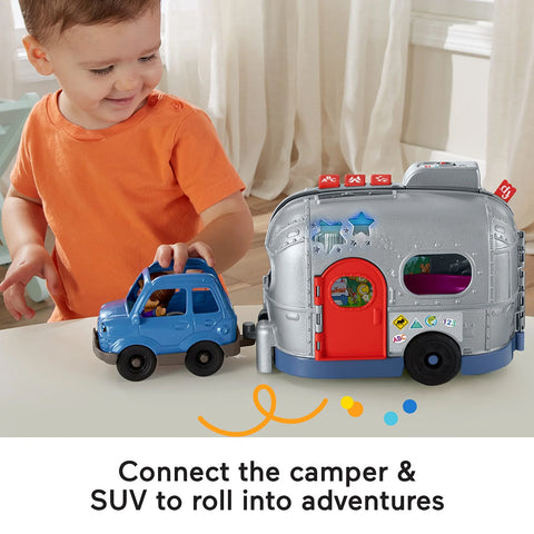 Little People Light-Up Learning Camper Vehicle Playset Little People Light Up Camper HGP71