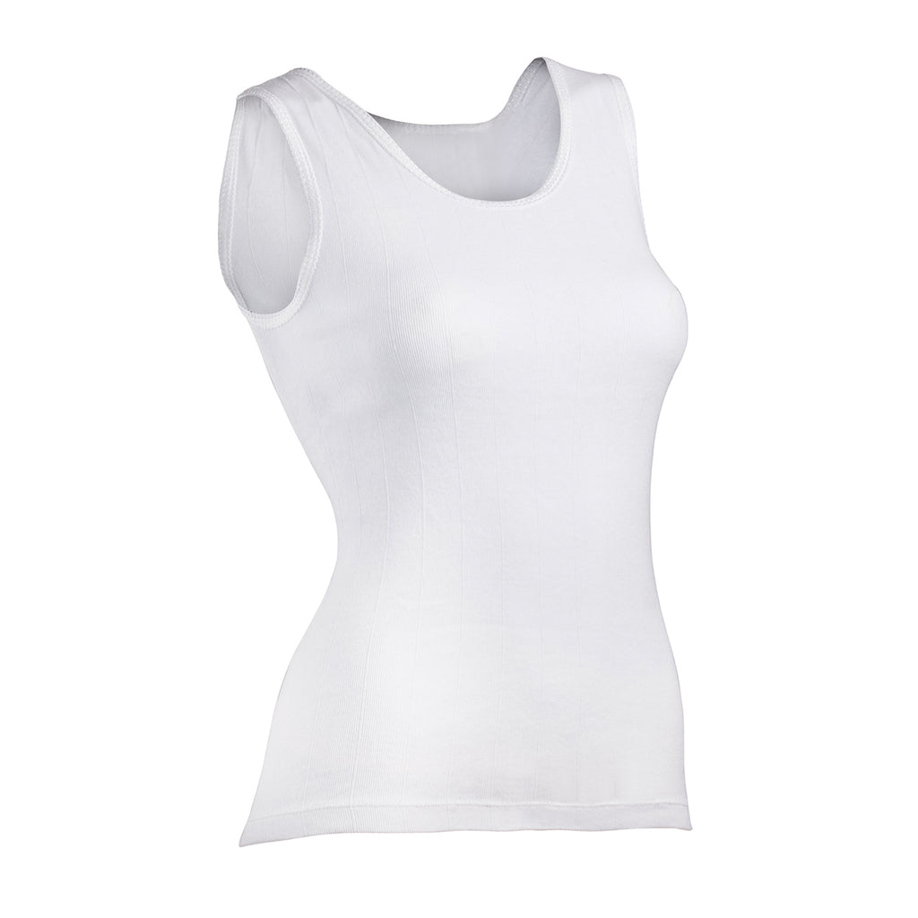 Women's Camisoles Tops White/ Red Stars Design Stretch Nylon Camisole Size  Med