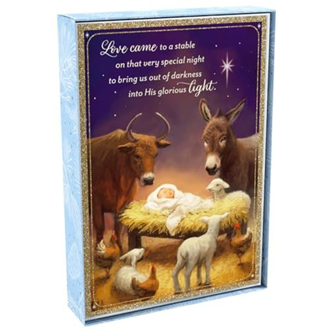 Love Came to a Stable 18 Christmas Boxed Cards 79223 B