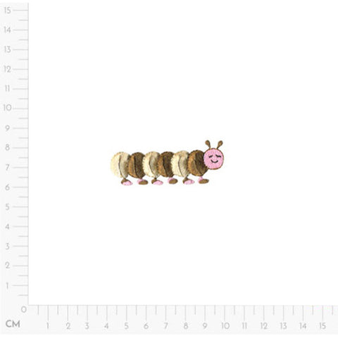 neutral, Chenille Caterpillar Applique M15309