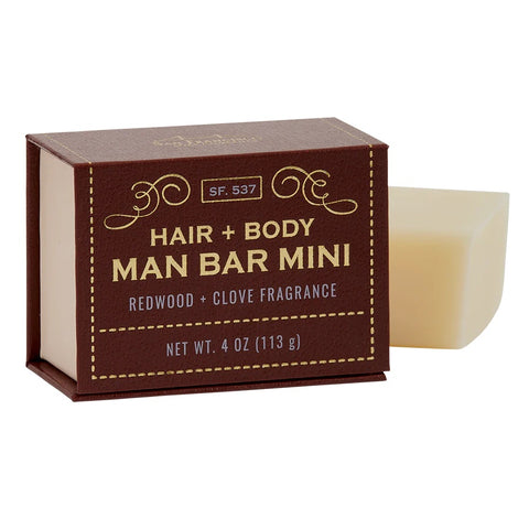 Redwood and Clove Hair & Body Man Bar Mini MB