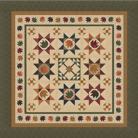 Moda Maple Leaf Shuffle Quilt Pattern KT22089G