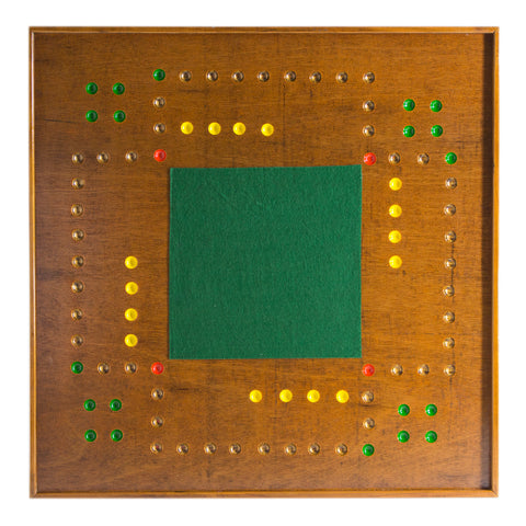 Handmade marble game.