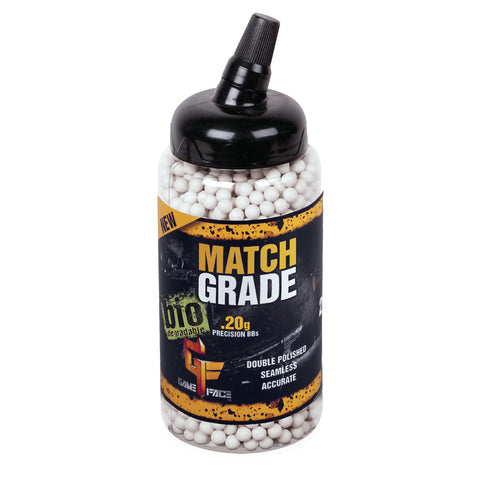 Match Grade Biodegradable Airsoft Ammo 6mm 2000 Count SAP2020E
