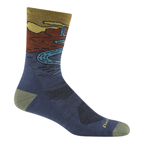 Men's Chasing Waterfalls Micro Crew Lightweight Hiking Sock 5020
