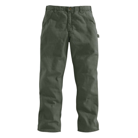 Moss green canvas pants