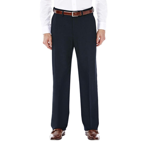 Navy Men's Premium Stretch Flat Front Suit Pants HY00182
