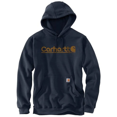 navy, Men's Big and Tall Loose Fit Midweight Logo Graphic Sweatshirt 106793