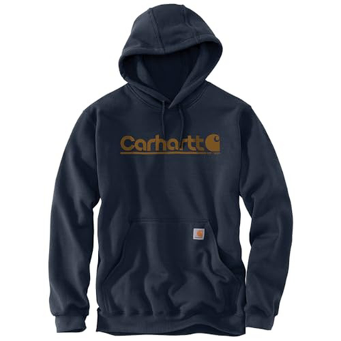 Navy Men's Loose Fit Midweight Logo Graphic Sweatshirt 106793