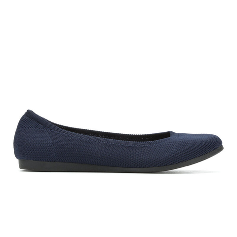 Navy Women's Apex Flat Black Dress Shoe 118152