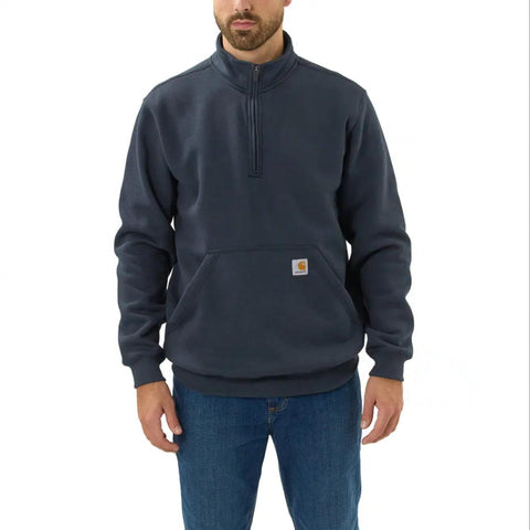 New Navy Men's Quarter-Zip Mock-Neck Sweatshirt 105294