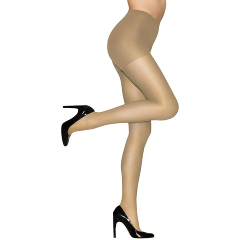 nude, Alive Full Support Pantyhose with Control Top and Reinforced Toe Q00810