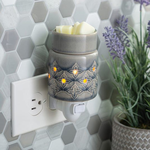 Jasmine Pluggable Fragrance Warmer Plugged in Horizontally