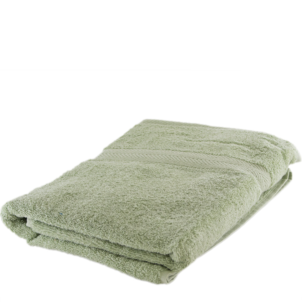 Meadow Green Cotton Towels Size Hand Towel by Piglet in Bed