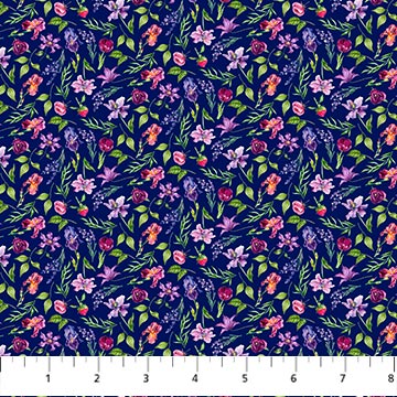 Deborahs Garden Collection Packed Floral Cotton Fabric DP25597