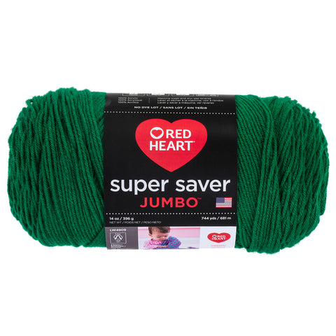 Paddy Green Red Heart Yarn.