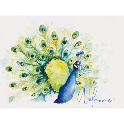Spring & Summer Outdoor Decor Plaque Peacock