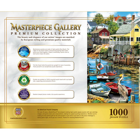 Pelican Harbor 1000 PC Puzzle 82135 Back