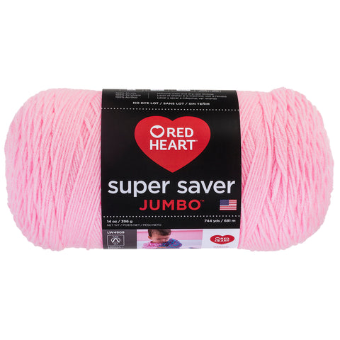 Petal Pink Red Heart yarn.