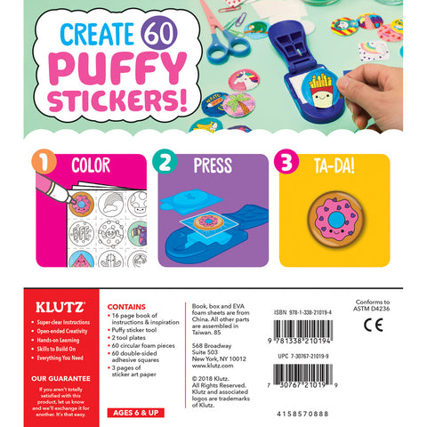 Klutz Make Your Own Pluffy Stickers