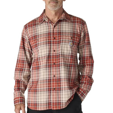Men's Rugged Flex Long-Sleeve Plaid Shirt 107014