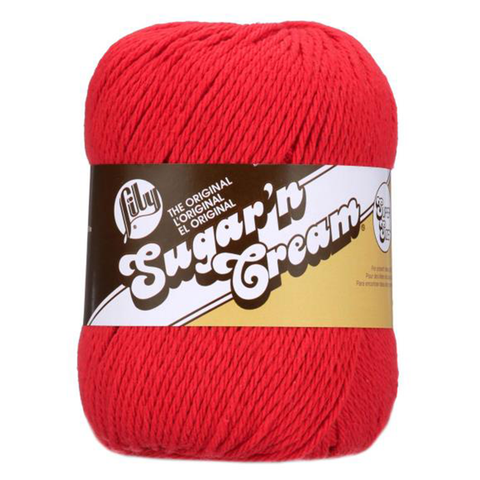 Red Sugar 'N Cream Yarn Solids 4 oz 102018