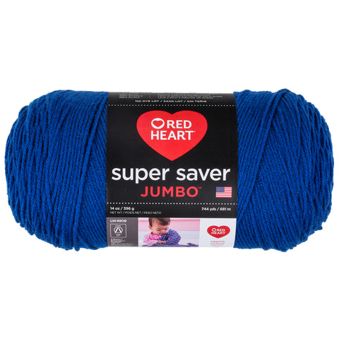Royal Blue Red Heart yarn.