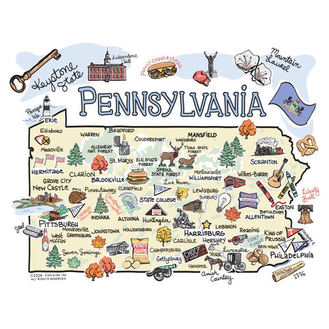 Full design for Swig Life 22 oz. Pennsylvania State stainless steel Travel Mug