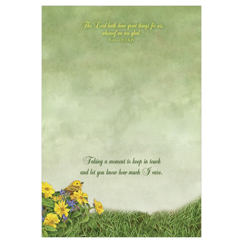 Thinking of You card inside.